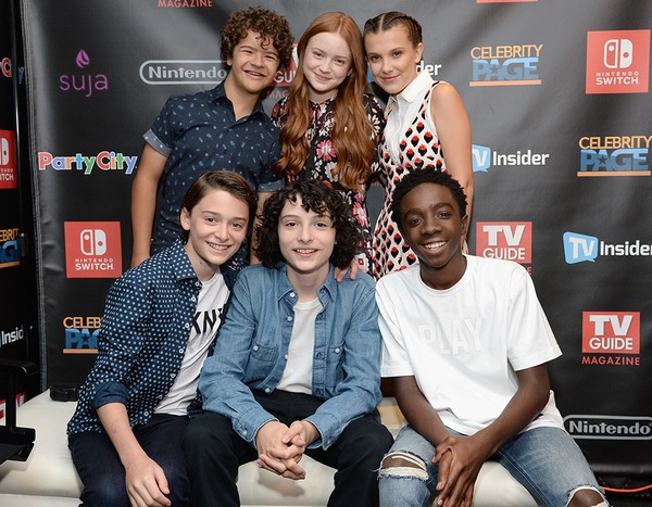 Gaten Matarazzo, Sadie Sink, Millie Bobby Brown, Noah Schnapp, Finn